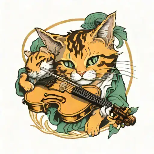 Cat And A Fiddle