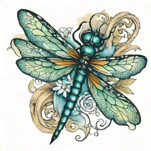Dragonfly In Watercolour Booklover
