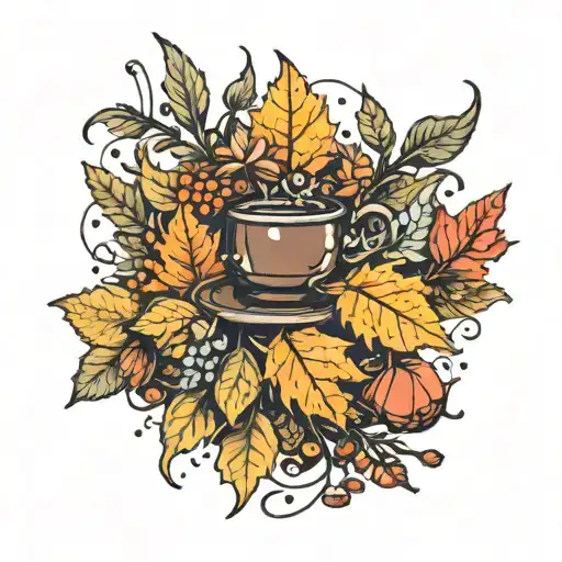 Witchy Herbs Autum Leaves