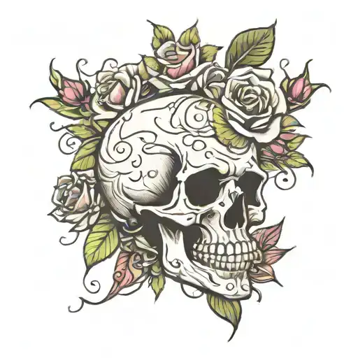 Skull And Roses