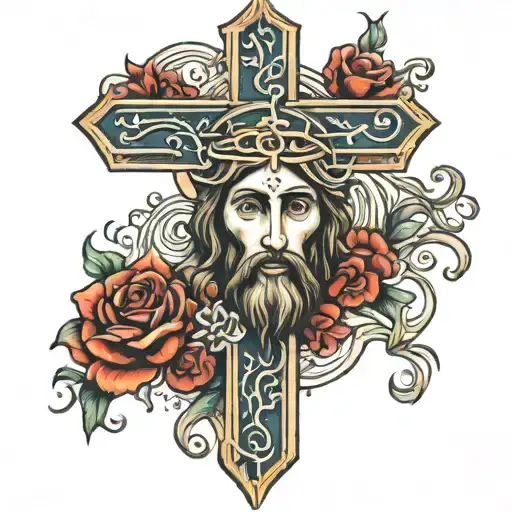 Cross With Jesus Christ
