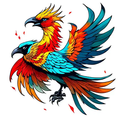 Wounded Phoenix Bird