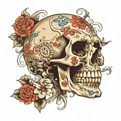 I Love Maarten Skull Surrounded