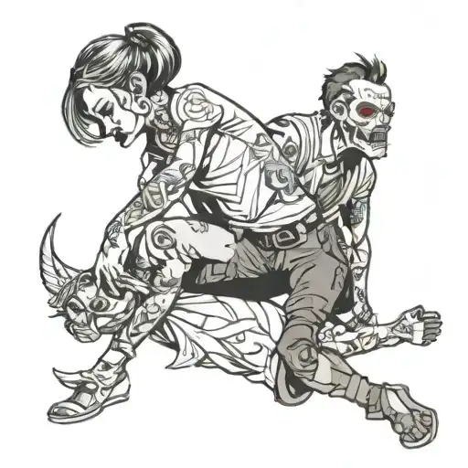 Girl Curbstomping Guy