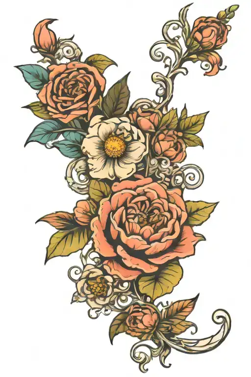 Birth Flowers Intertwined