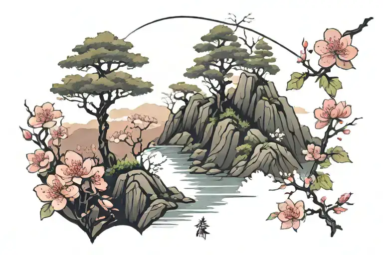 Sakura Forest Landscape