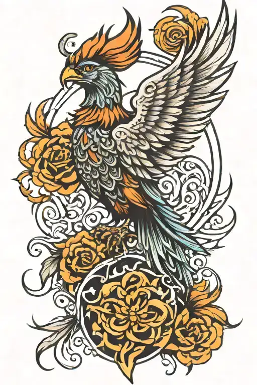 Phoenix Tattoo Forearm Men