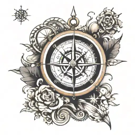 Nautical Compass With The Inscription Take Me Home