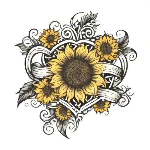 Sunflower Heart Infinity Symbol Name