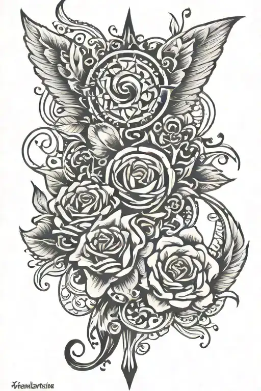 Twin Flame And Cordinates With Design