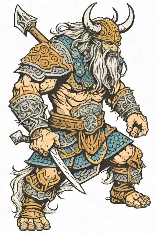 Norse Berserker Viking Warrior