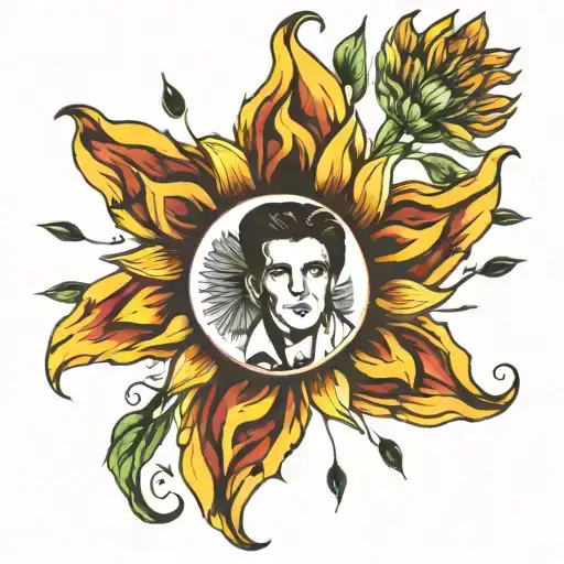 Elvis Star Italy Sunflower Surrounded