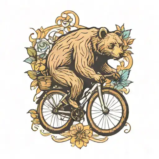 Bear On A Bicycle