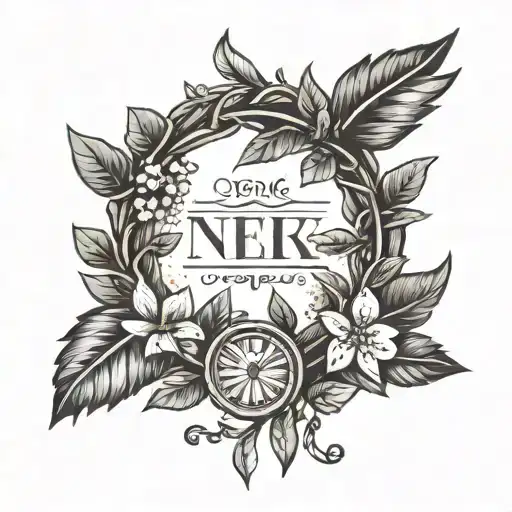 Laurel Wreath With Roman Numerals