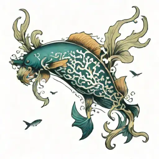 Leg Sleeve Of A Kelp Forest Underwater Scene