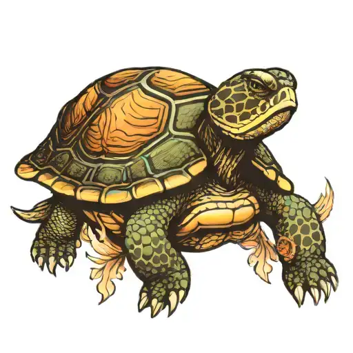 Turtle With World On Its Back