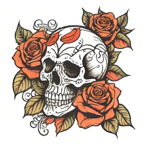 Skull And Roses