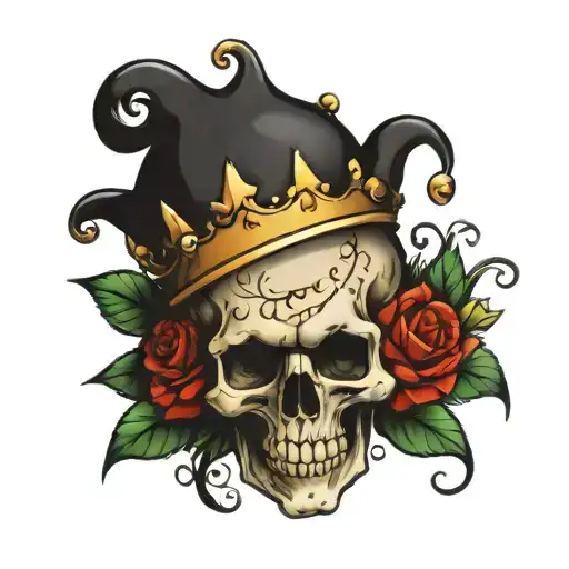 Skull Wearing A Crown
