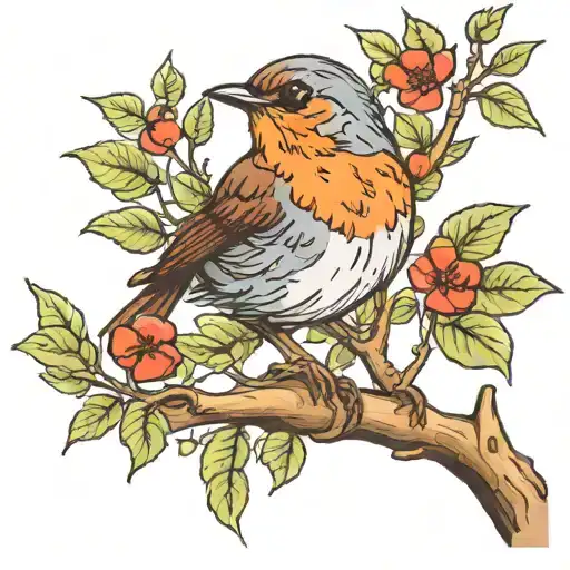 Robin In A Tree