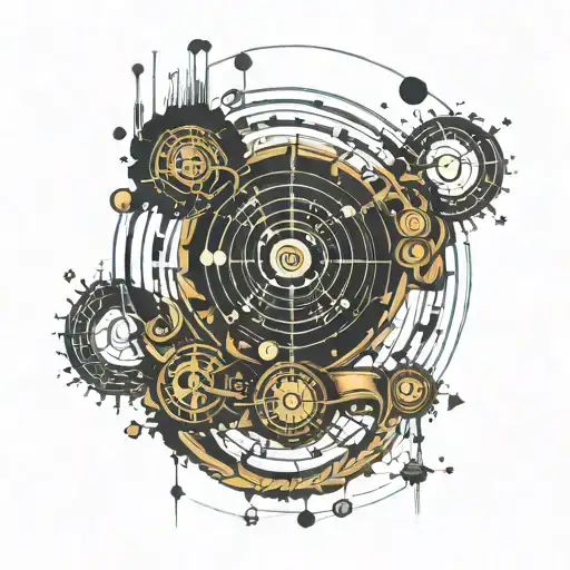 Circle Of Morse Code Flowing