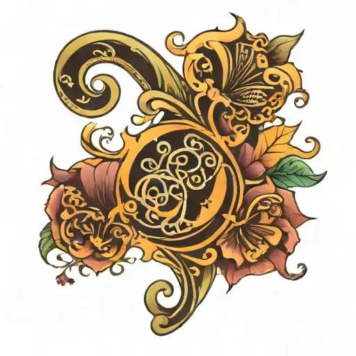 Triskell With Three Dates Of Birth On One