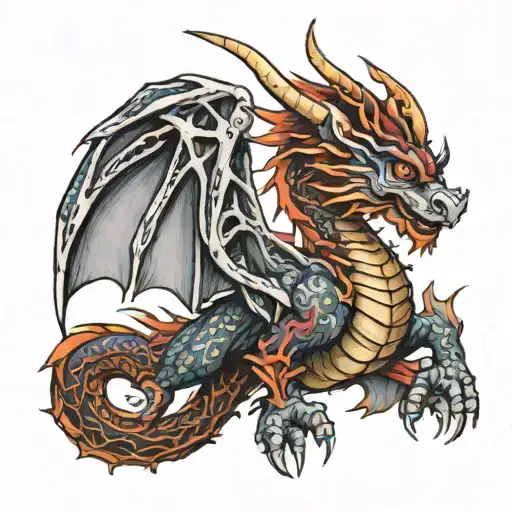 Welsh Dragon Wrapped