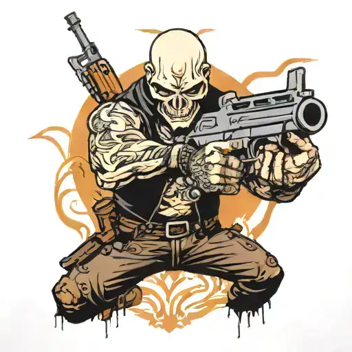 The Guy From Disturbed With Guns