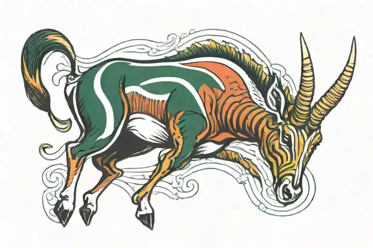 South African Springbok Rugby Ball Morphing