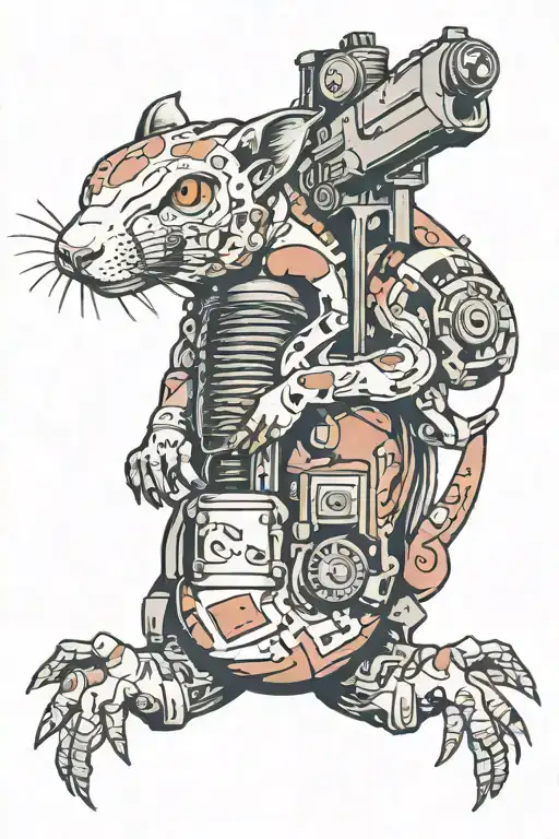 Sleeve Cybernetics Gun Rat Implant Trash-polka