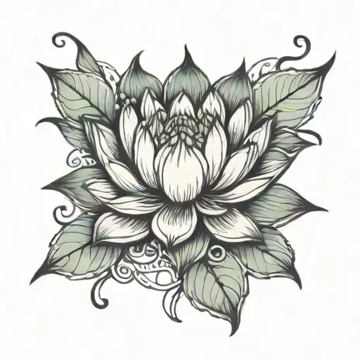 Dying Lotus Flower