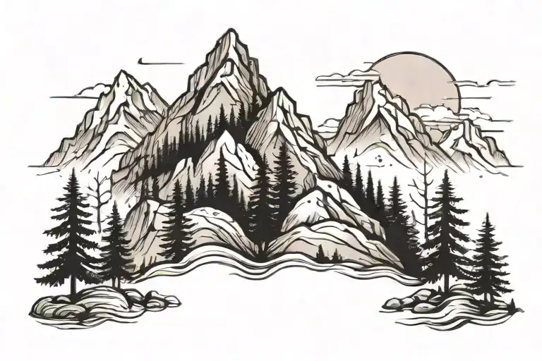 Mountain With Trees
