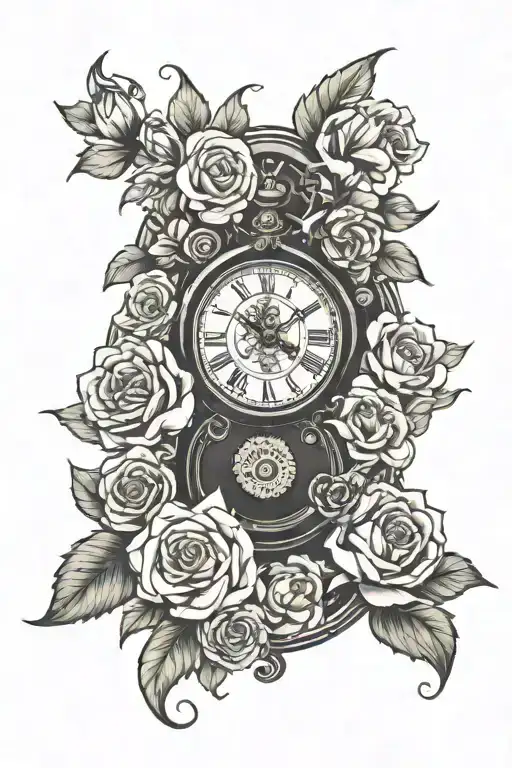 Flowers Clock Letter