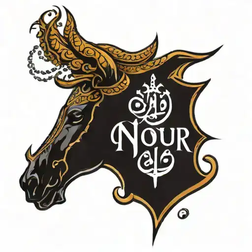 A Tattoo That Says My Nour In Arabic