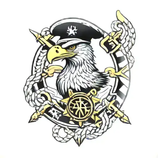 Eagle Globe Anchor Usmc Trash Polka