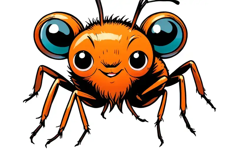 Cartoon Like Ants With Big Eyes
