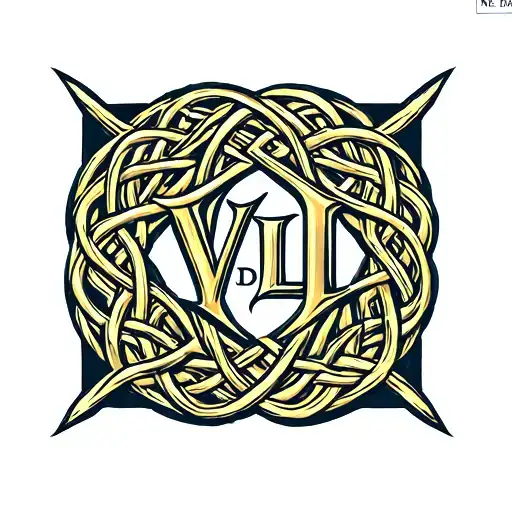 Celtic Knot With Initials Vdlm