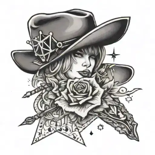 Taylor Swift Lyric Inspired Drawing With A Cowboy Flair