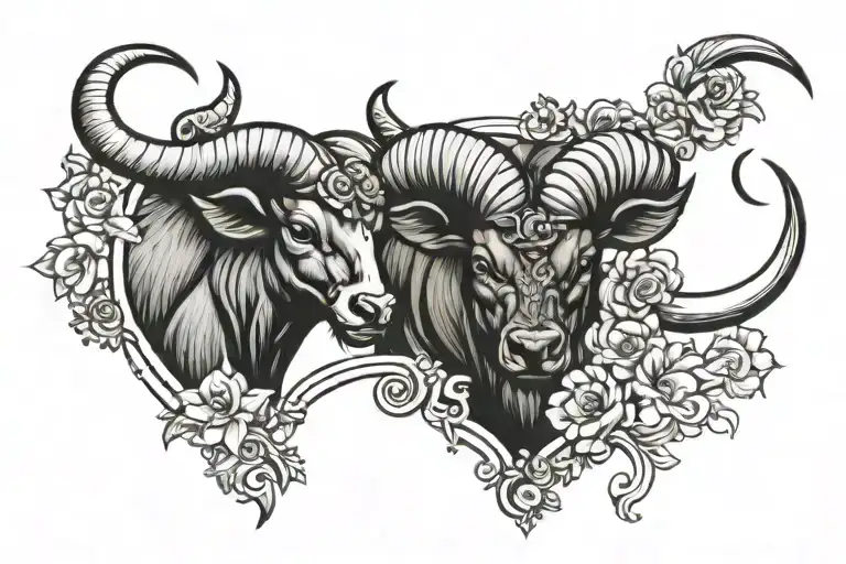 Taurus Aries Mixed Together