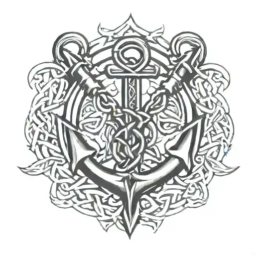 Anchor With Celtic Knot