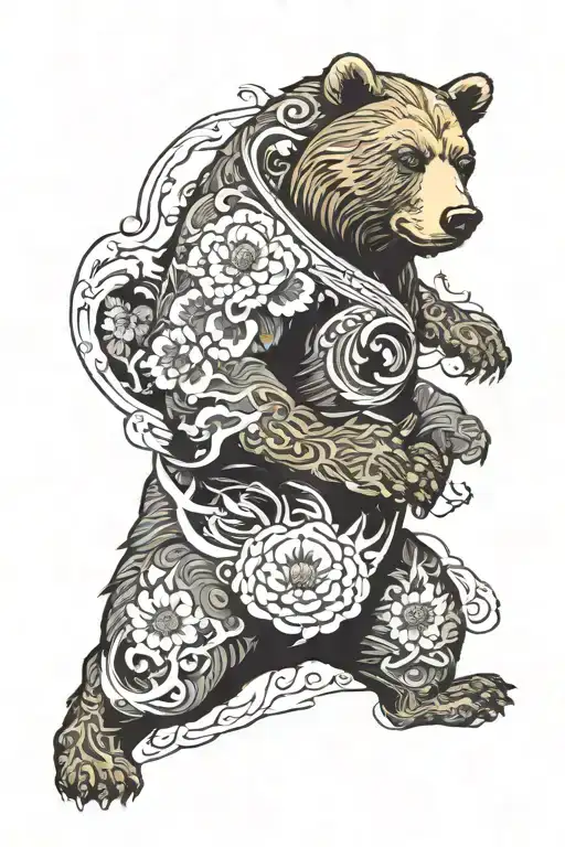 Japanese Style Bear Sleeve