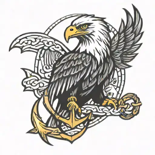 Eagle With Anchor