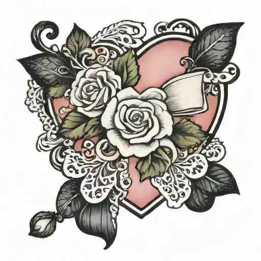 Love Heart Show Lace Bow