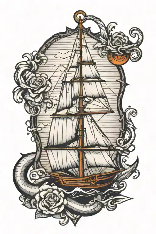 Anchor Sailboat