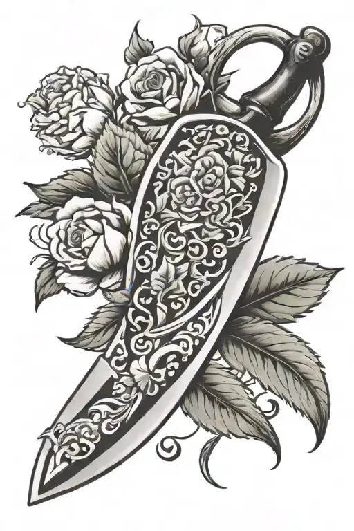 Garden Trowel With Scroll Wrapped