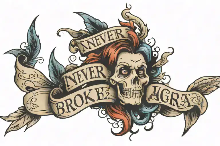 Never Broke Again Lettering