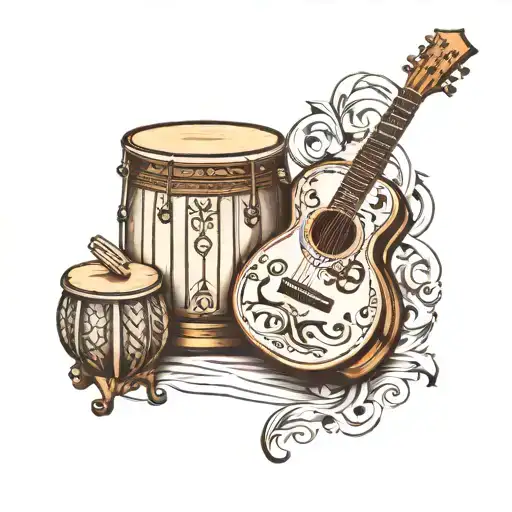 Tabla And Guitar