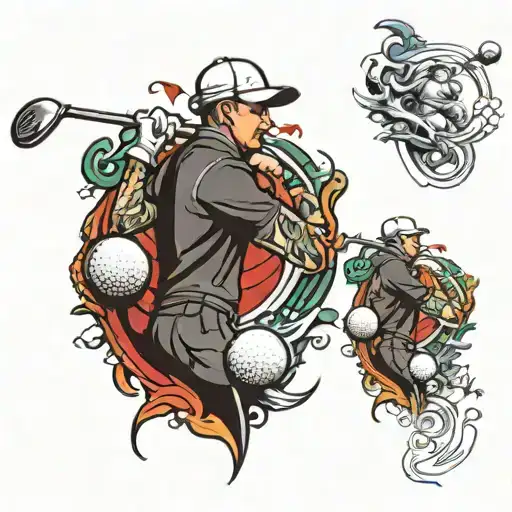 Half Sleeve Golf Inspired