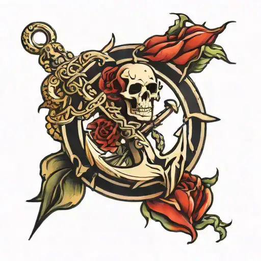 Anchor And Skull