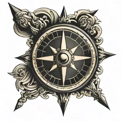 Marine Ink Navigation Compass