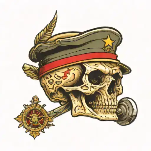Soldier Marines Skull Semper Fedilis